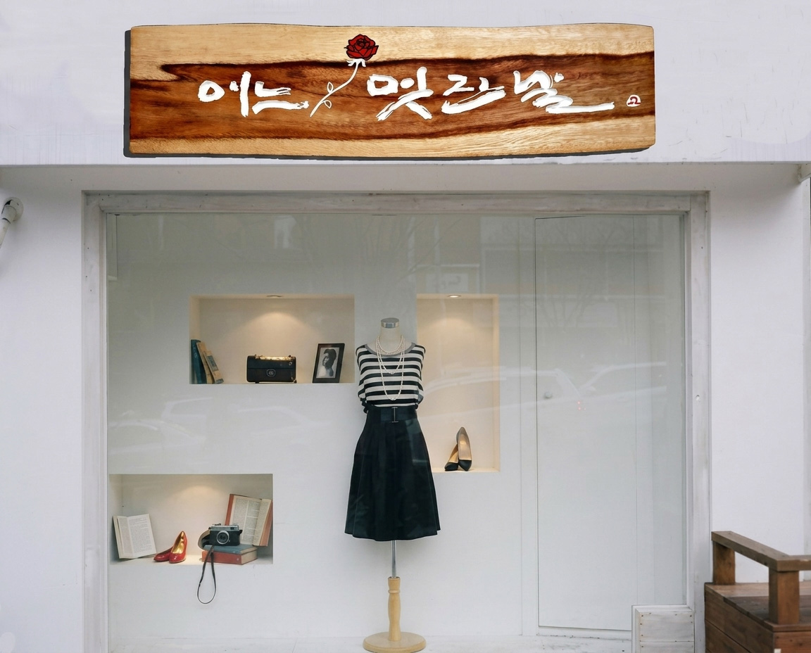 프리미엄 수제 나무 현판·간판 — 디테일 57 (58 / 126)